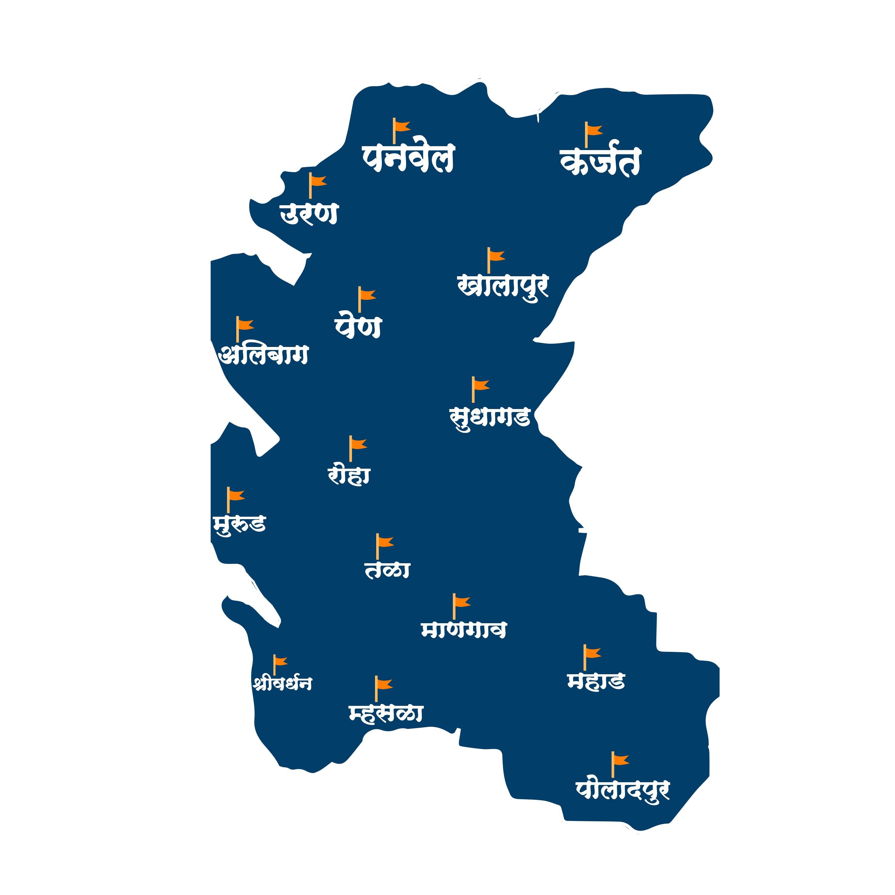 Raigad District Map